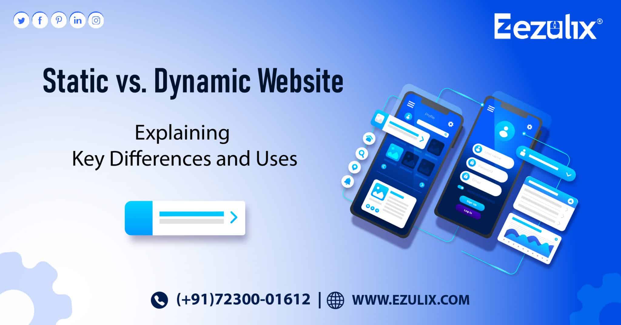 dynamic website development services