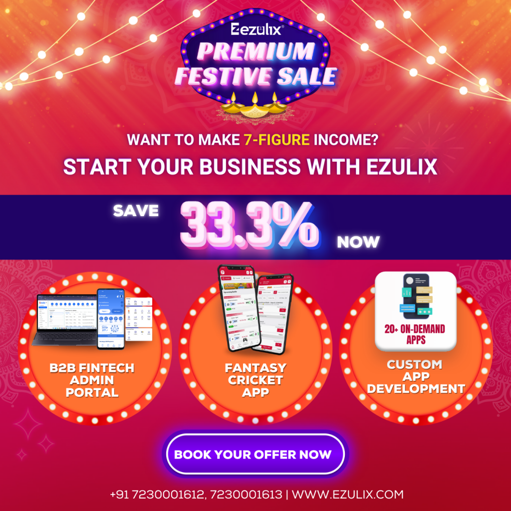 Premium Festive Sale - Save 33.3% on Gaming Software, Fintech Software, Custom on-demand app development - Ezulix Software