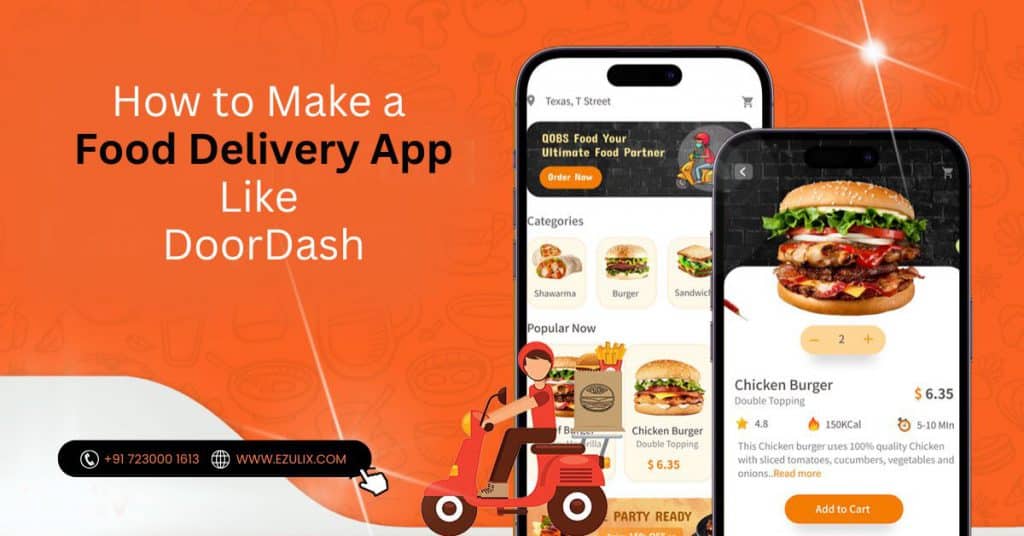 food delivery application development